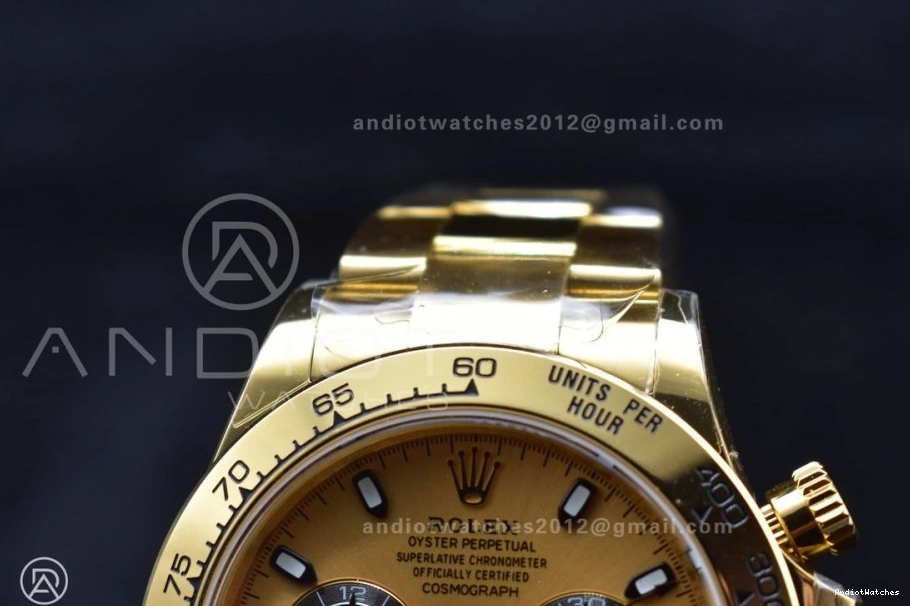 761 BTF YG 116508 Bracelet Black Daytona SA Best Dial on Edition 1:1 YG FreshLook 0723